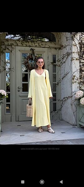 Комплект жіночий кардиган і сарафан 