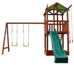 Детская площадка Babyland-2 с пластиковой горкой 3 м