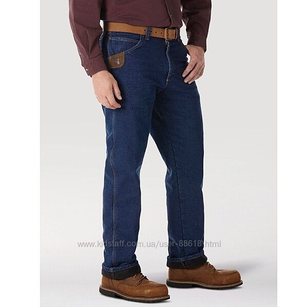 Мужские зимние джинсы на флисовой подкладке Wrangler Riggs Workwear