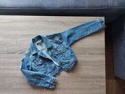 джинсовый пиджак укороченная моделька 