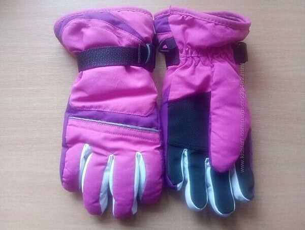 Перчатки термо, краги Ski для девочки 6-9 лет
