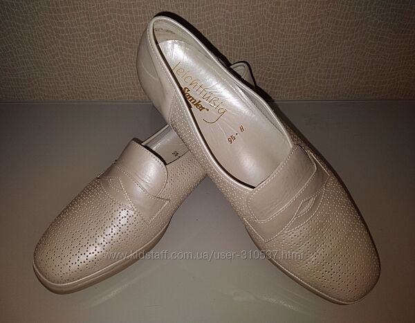 Туфлі перфорація 100 нат. шкіра Semler Leichtfubig Німеччина uk/9,5H-28,8см