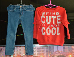 Красивый набор джинсы и худи 3/5 лет