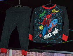 Человек паук пижама костюм для дома 3/4 года