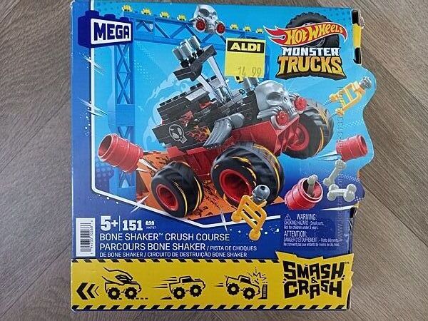 Hot wheels Monster trucks конструктор Bone shaker