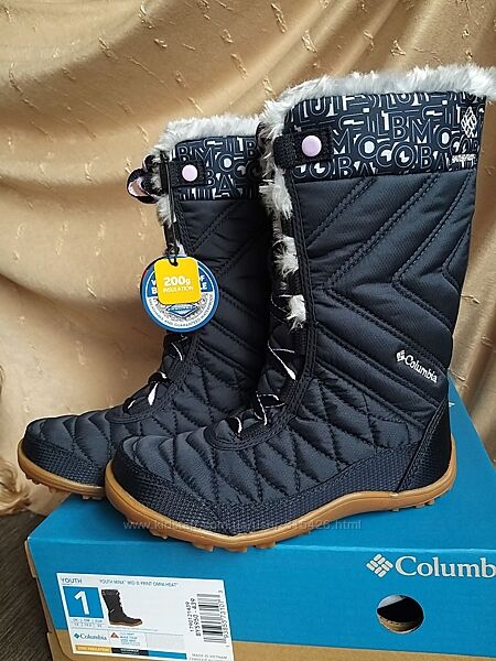 Зимние сапоги ботинки Columbia Minx Slip 32р. стелька 21.5см Зимові чоботи