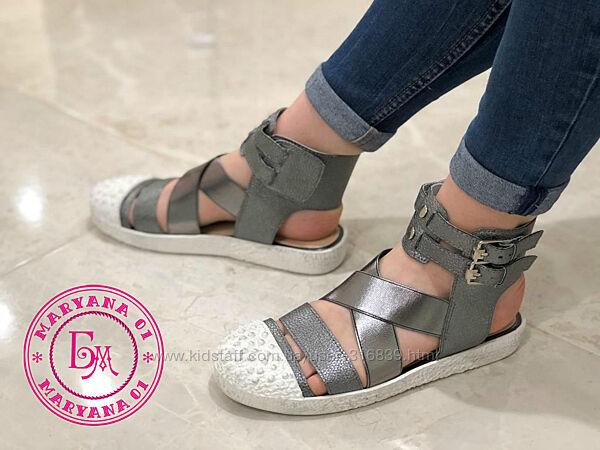 Модные бронзовые сандалии 35-40