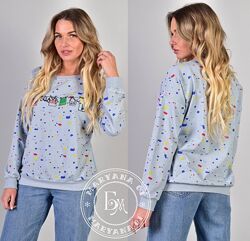 Ультрамодний жіночий світшот / блакитний