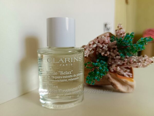 Олійка для всіх типів шкіри clarins relax body treatment oil