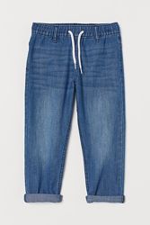 Джинсовые джоггеры штаны джинсы H&M 7-8 лет рост 128 см Denim Joggers