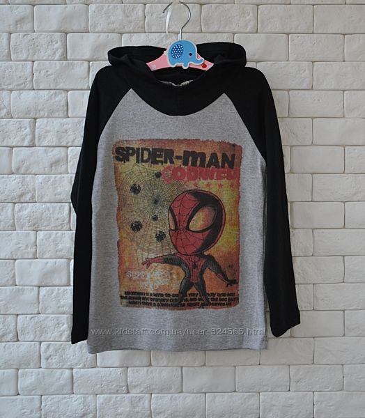 Кофта SpiderMan Человек паук с капюшоном