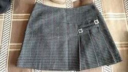 Классная шерстяная юбка для девочки 12-16 лет , размер 46 