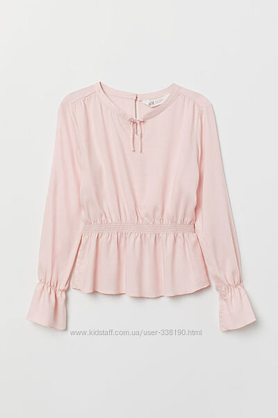 Пудровая блузка блуза H&M 9-10 будет на 7-8 128