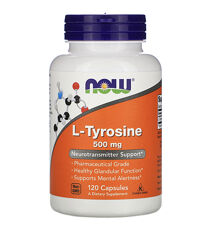 Now Foods, L-тирозин, 500 / 750 мг, 120 капсул