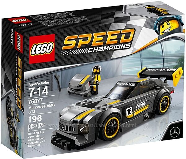 Конструктор Lego Speed Champions Автомобиль Mercedes-AMG GT3 75877