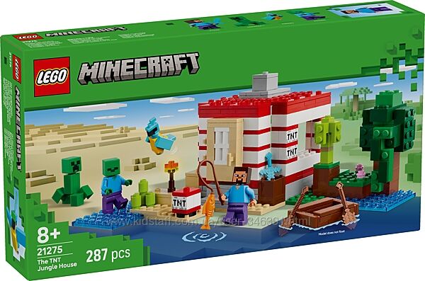Конструктор Lego Minecraft Дом из динамита в джунглях 21275