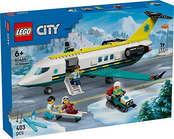 Конструктор Lego City Самолет скорой медицинской помощи 60465