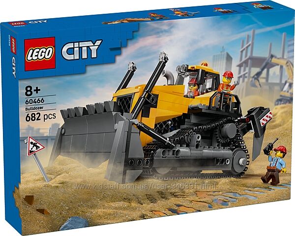 Конструктор Lego City Желтый бульдозер 60466