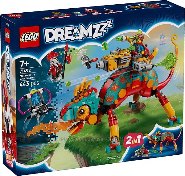 Конструктор Lego Dreamzzz Огненный хамелеон Матео 71492