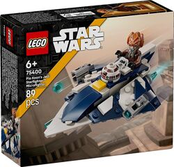 Lego Star Wars Микрофайтеры звёздный истребитель джедая Пло Куна 75400