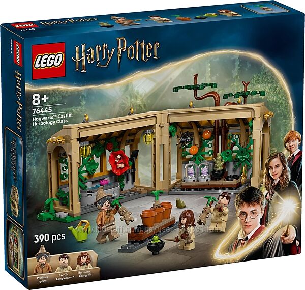 Конструктор Lego Harry Potter Замок Хогвартс урок гербологии 76445