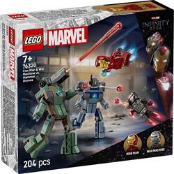 Lego Super Heroes Железный человек и Боевая Машина против Дронов 76320