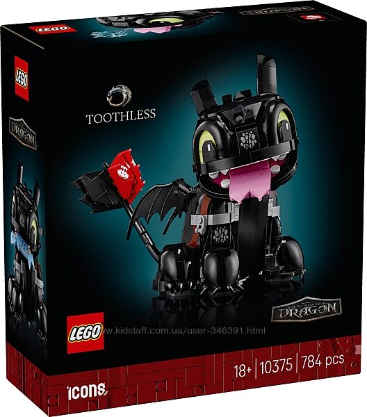 Конструктор Lego Icons Как приручить дракона Беззубик 10375
