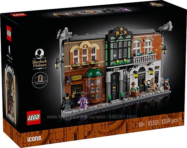 Конструктор Lego Icons Шерлок Холмс Книжный уголок 10351