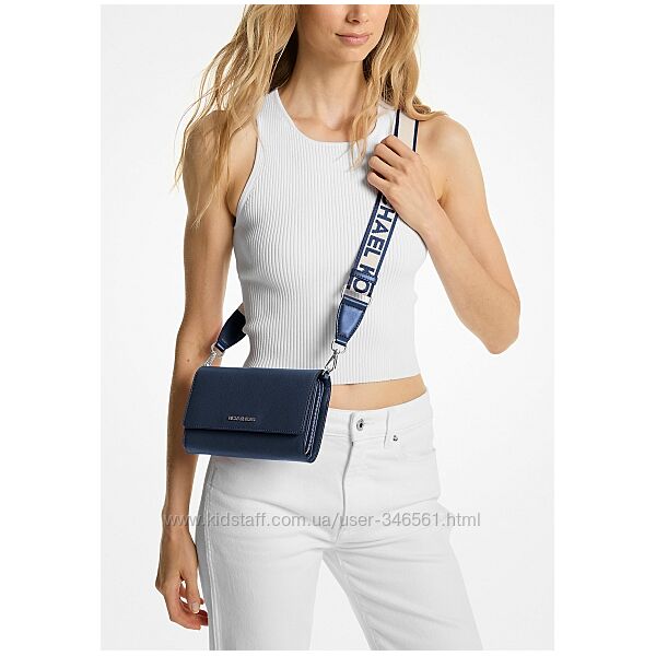 Сумка нова кожаная Michael Kors Jet Set Large Leather Crossbody Bag