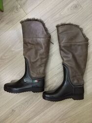 Утеплені гумові чоботи розмір 37