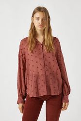 Рубашка с вышивкой плюмети Pull&Bear -  M, L, XL