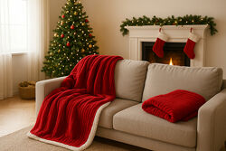 Розкішний двосторонній плед ковдра Німеччина 155 х 200