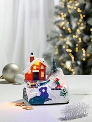 Святковий декор Музична фігурка з снігом Німеччина