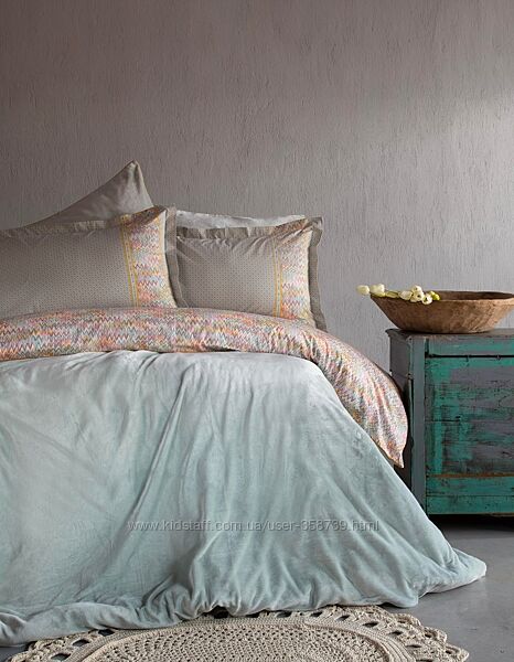 Новинки Apricitas HOME Евро комплект премиум из королевского велюр/ хлопка