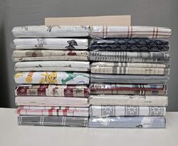 Простынь на резинке Фланель Cotton Collection 100 и 160 наволочки  