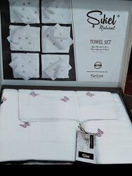 Sikel HOME Fashion Подарочный набор полотенец Лицевое и банное для рук 3 шт
