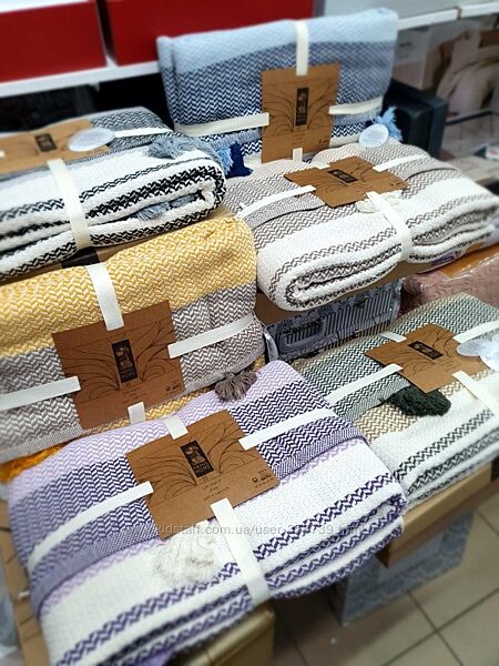 Вязаное покрывало-пике от Турецкого производителя  Moss Home 220х2240