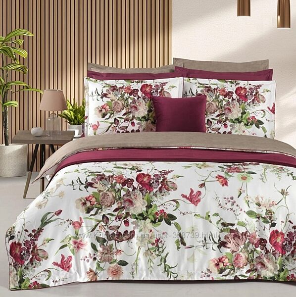 Комплект постельного белья Sarev Pure Life Bella Rose Сатин Делюкс 300 ТС 