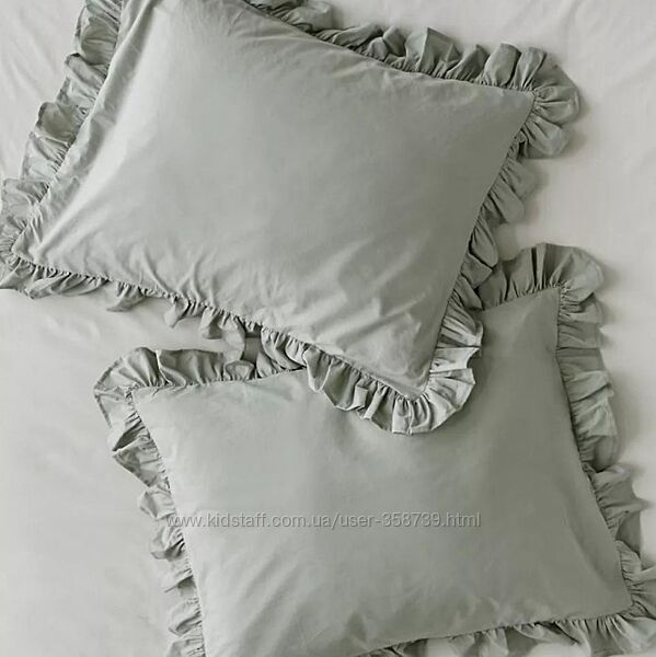 Наволочка Limasso Вареный Хлопок 2 шт 50х70 см , Стандарт /С рюшами