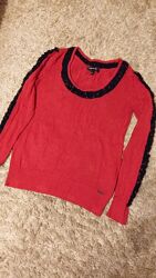Весна фирменная кофта свитер реглан Waggon S-M красная