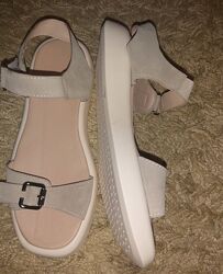 Босоніжки  замш, шкіра 