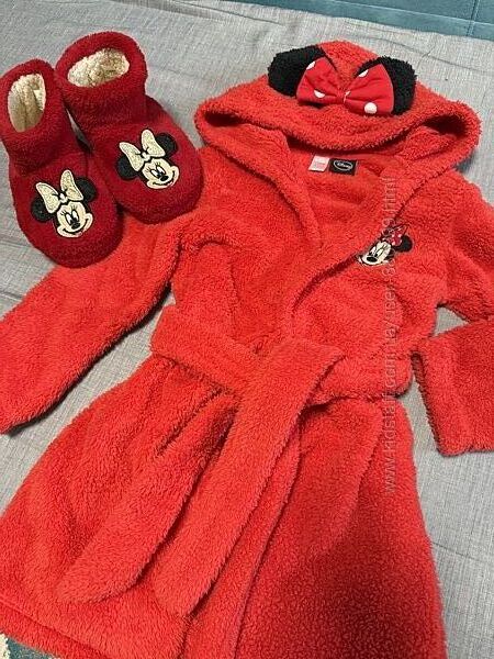 Мякий халат для дівчинки Disney  чобітки 