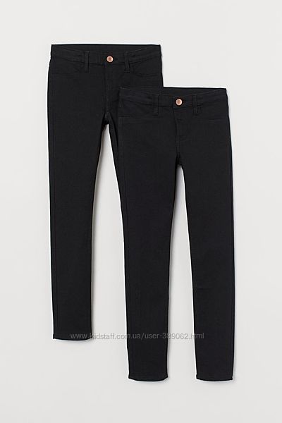 Черные джинсы скини H&M