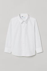 Белая рубашка H&M с эффектом Easy iron Легкая глажка