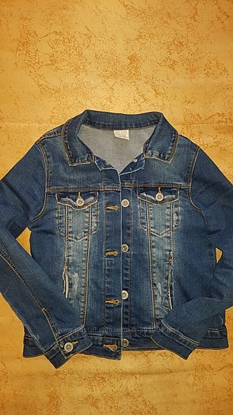 Продаю джинсову куртку на дівчинку, zara, 140 розмір