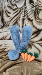 Вушка, хвостик та морквинки для костюма зайчика