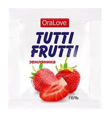 Гель TUTTI-FRUTTI ЗЕМЛЯНИКА серии OraLove одноразовая упаковка 4 г