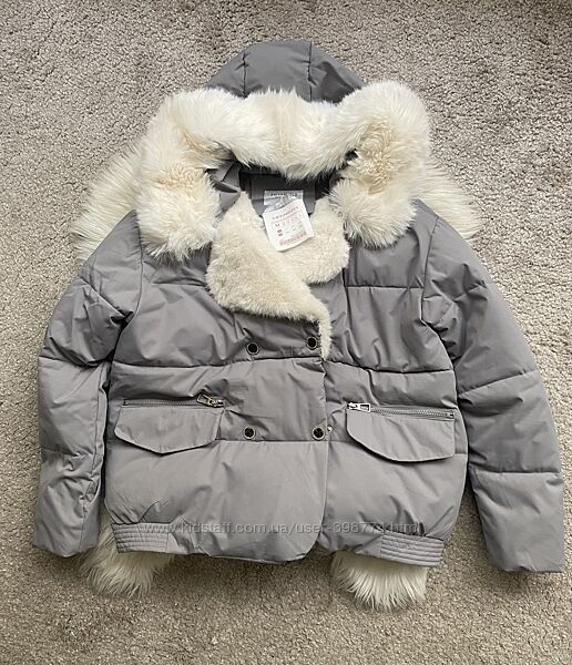 Стильна зимова куртка з відстібним хутром