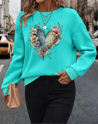 Женский свитшот теплый на флисе 54-56 р