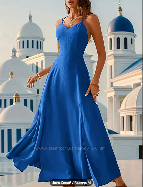 Сарафан макси летний, нарядный, женский. М 46 р